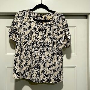 Soft short sleeve blouse